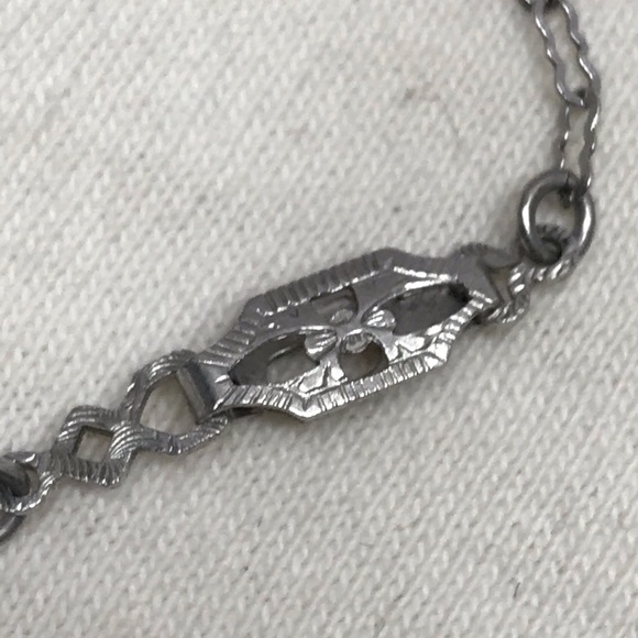 Antique Genuine Sterling Silver Shell Large Cameo Necklace Artist Signed 19c - Picture 10 of 14